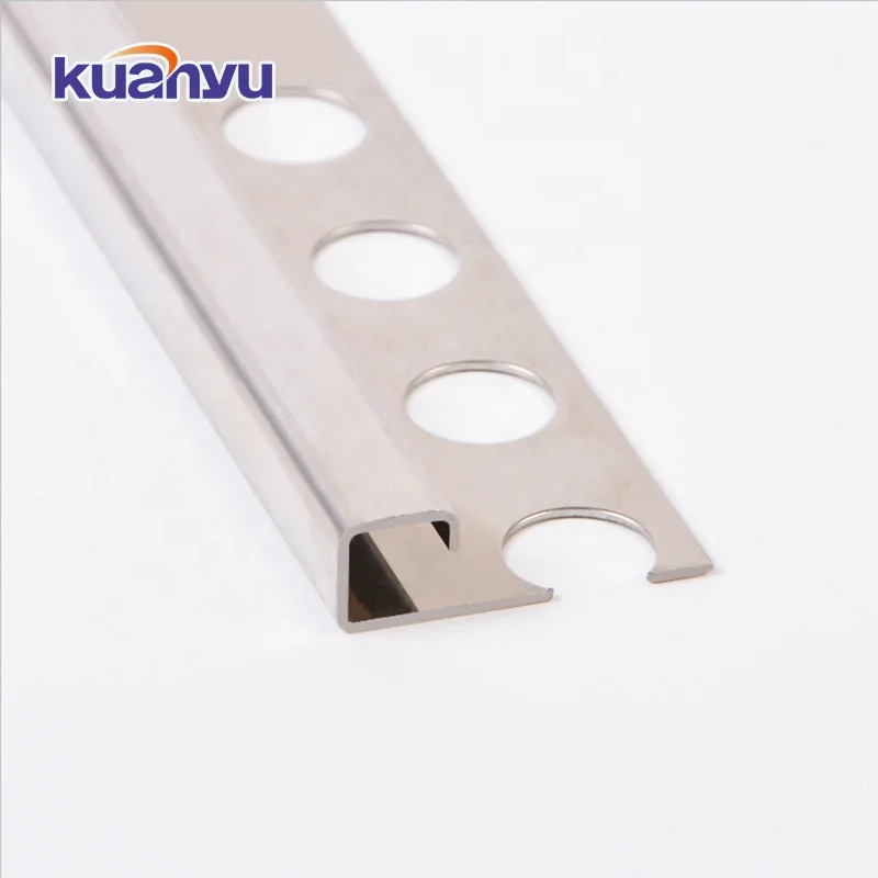 Stainless Steel Tile Profiles Tile Edging Trim for Floor Wall Edges Decoration 304 Stainless Steel Tile Trim