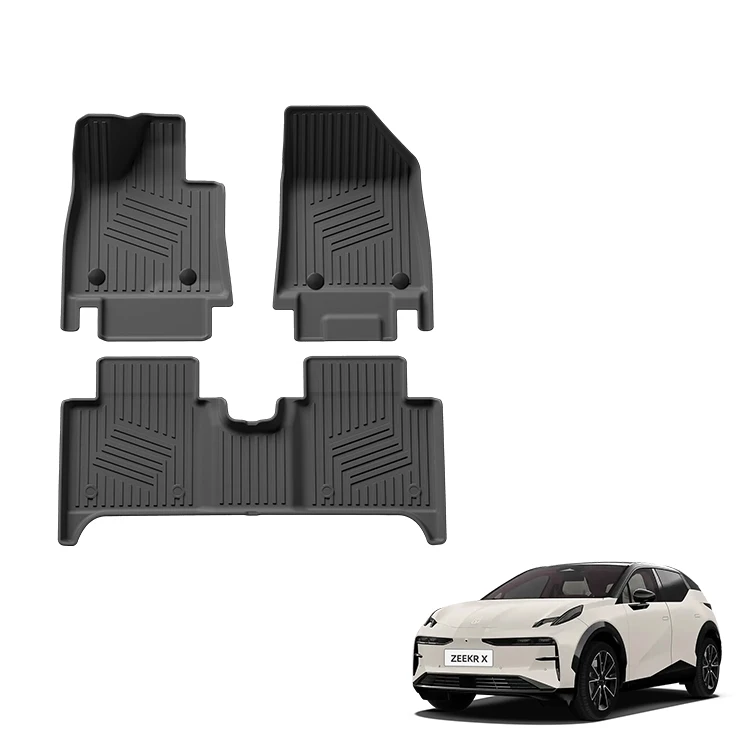 Avtomobil pod'yalov mati Zeekr X aksessuarlari uchun TPE pod'yalov 5D avtomobil pod'yalov mati rezina suvga chidamli oyoq pad ichki aksessuar