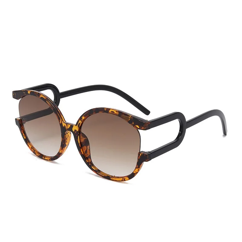 Personality 2025 New Design Round Frame Sunglasses Oversize Plastic UV400 Sunglasses for aperçu 3