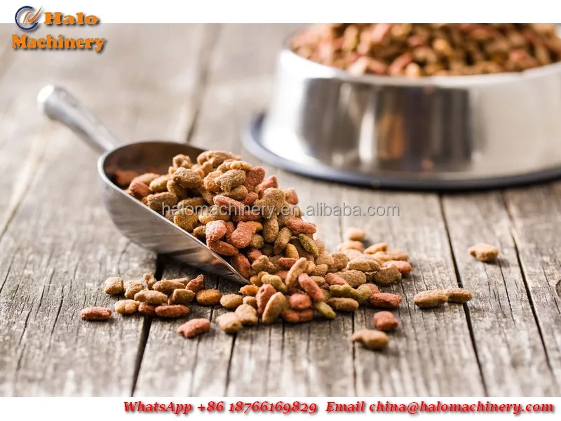 Jinan Halo Popular Extruded Machinery Automated Cat Pet Food Processing