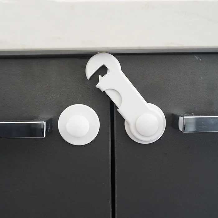 Probebi GC001 Adhesive Cabinet Fridge Drawer Lock Children Security Products Baby Safety Lock for Home