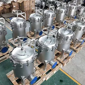SS 304 Water Bag Filter Housing Multi Bag Filter Housing For Liquid Filtration