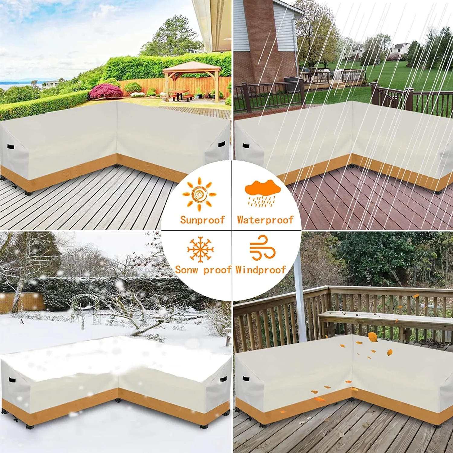Aazon.co : Patio Furniture Set Covers Waterproof, Outdoor Funiture