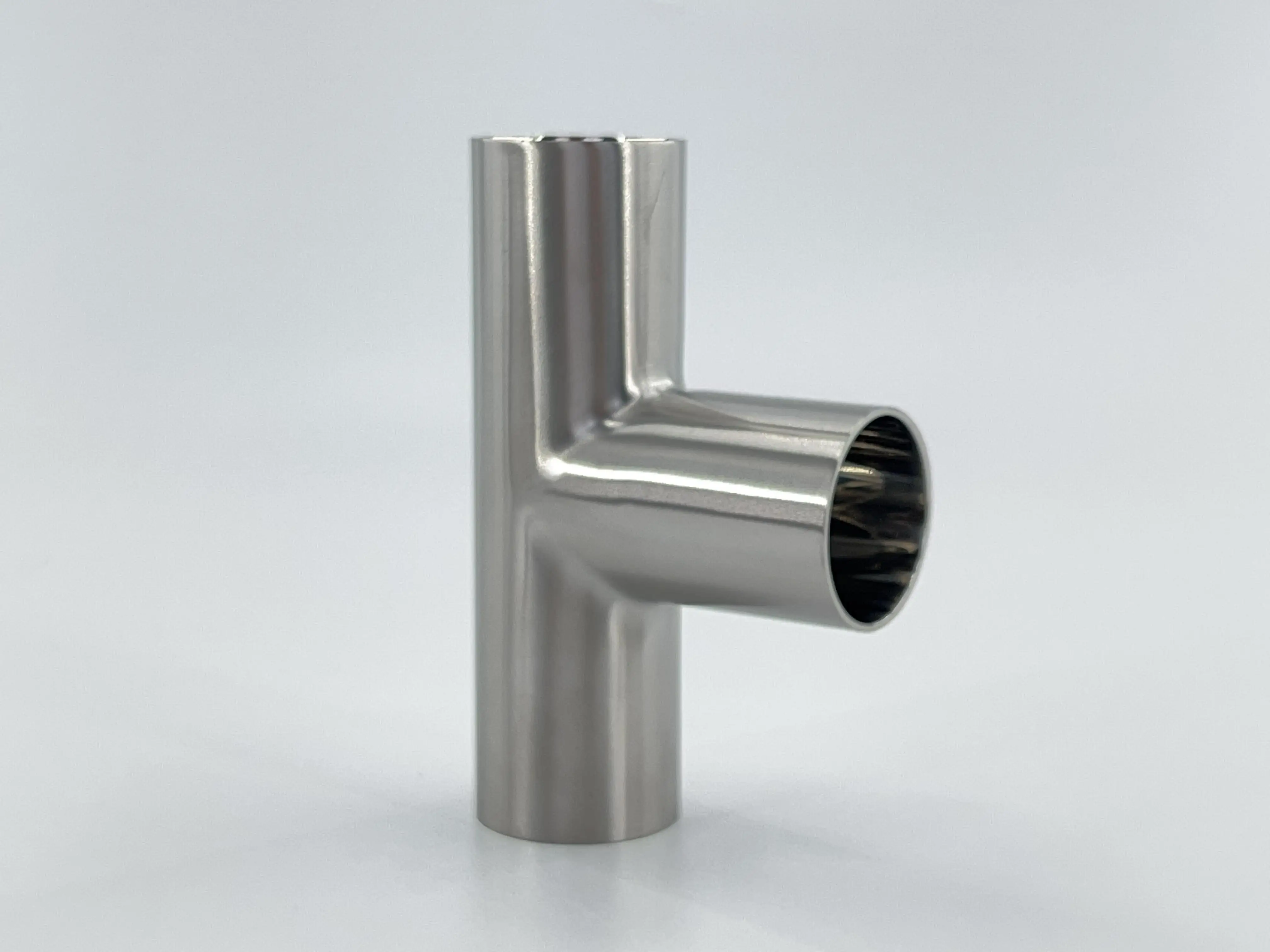 304 Stainless Steel Equal Groove Tee Sanitary Tee Fittings For Pipe Connection