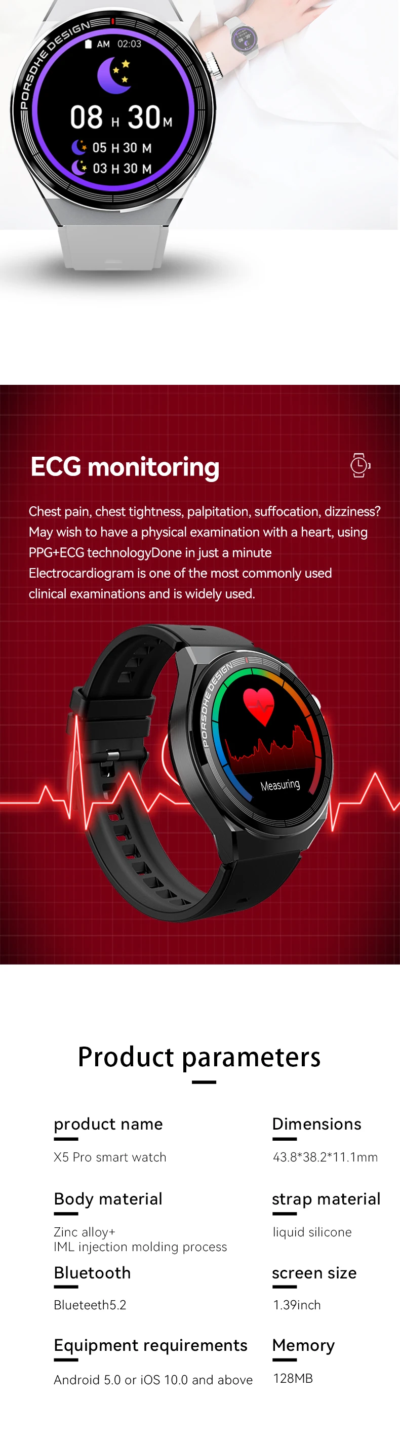 2023 X5 Pro Smart Watch X5pro Smart Watch Ip68 Waterproof Heart Rate ...