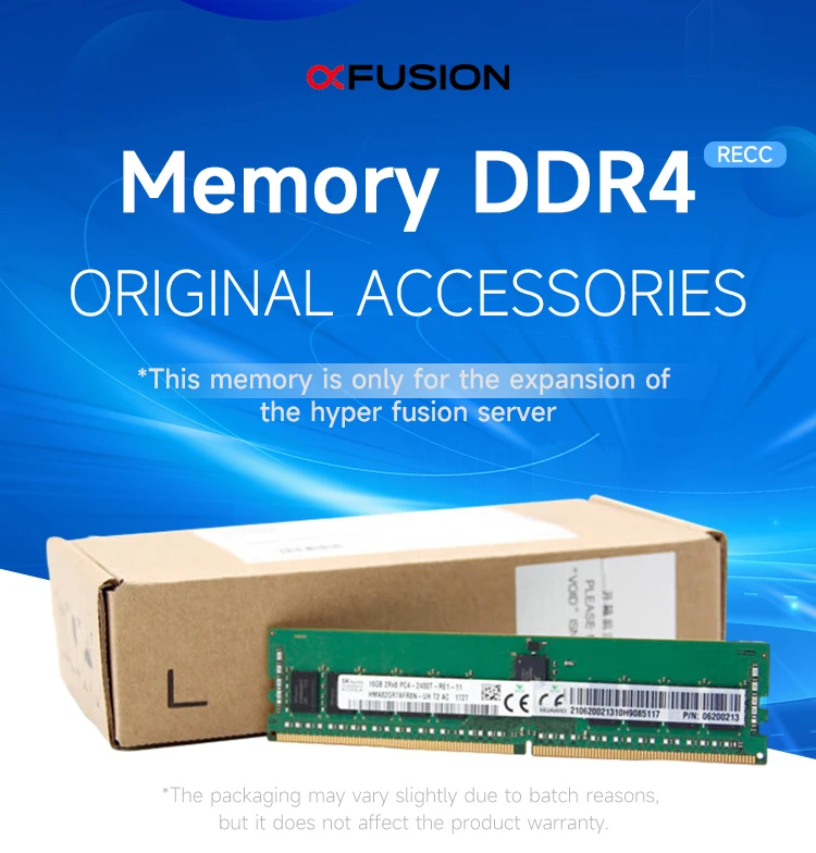 XFusion Fusion Server  DDR4 RDIMM 16GB 32G 64GB -288pin-0.625ns-3200000KHz-1.2V-ECC-2 Rank Server Ram Memory manufacture