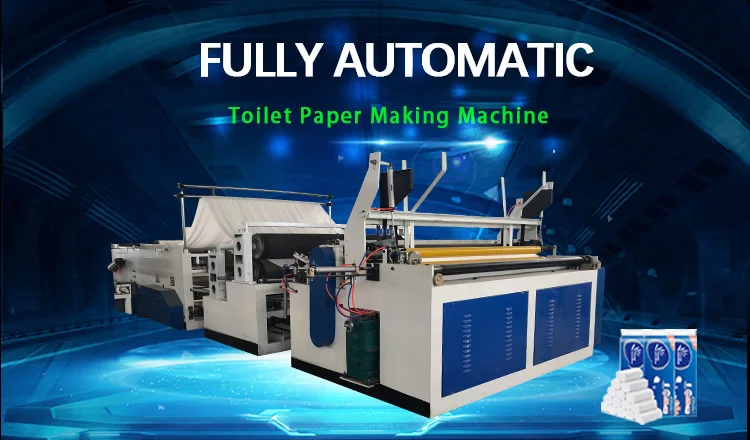 Fully Automatic Toilet Paper Making Machinery Toilet Paper Machine Production Line Toilet Paper