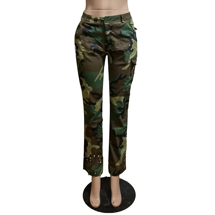 Wholesale Designer Clothing Fashion Casual Camo Cargo Pants Camouflage ...
