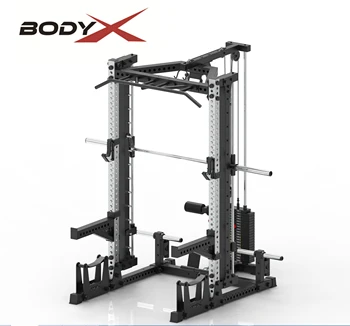 H0640 R7-Rider Squat Rack  Latzug mit Steckgewichte/Fitness Rack