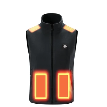 2023 Trending Unisex USB Heated Vest Jacket Mens Polar Fleece Thermal Vest Gilet Smart Battery Heating Vest for Winter