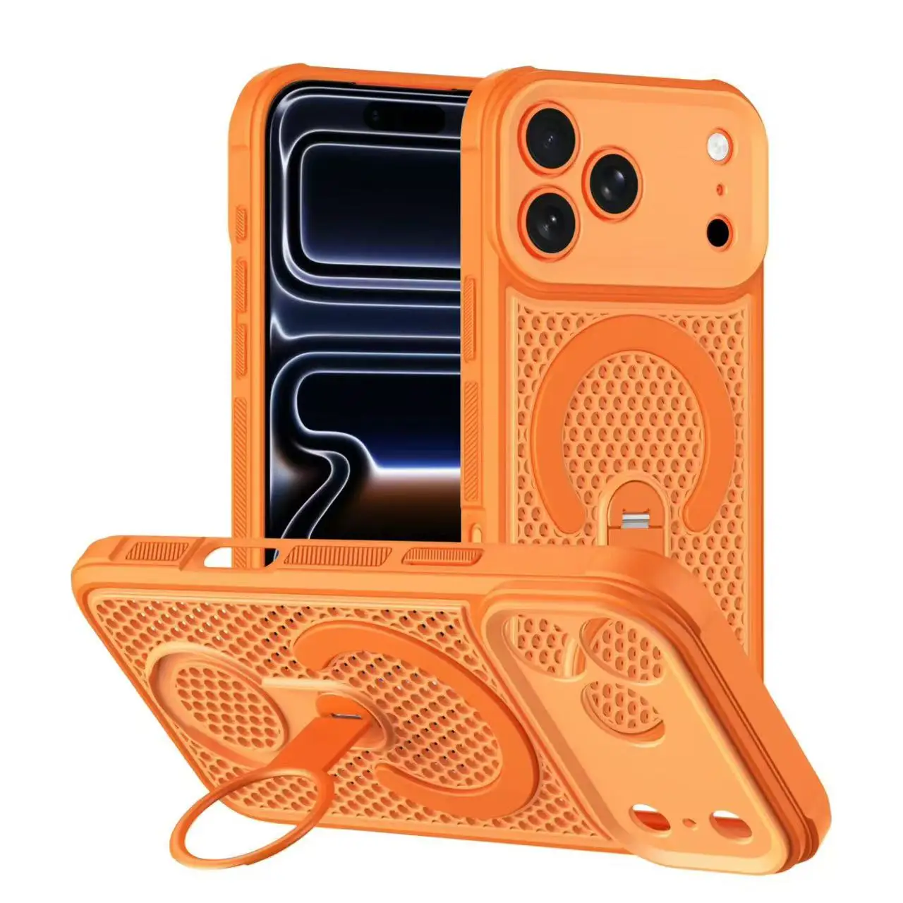 Magnetic Suction Phone Case with Color Border