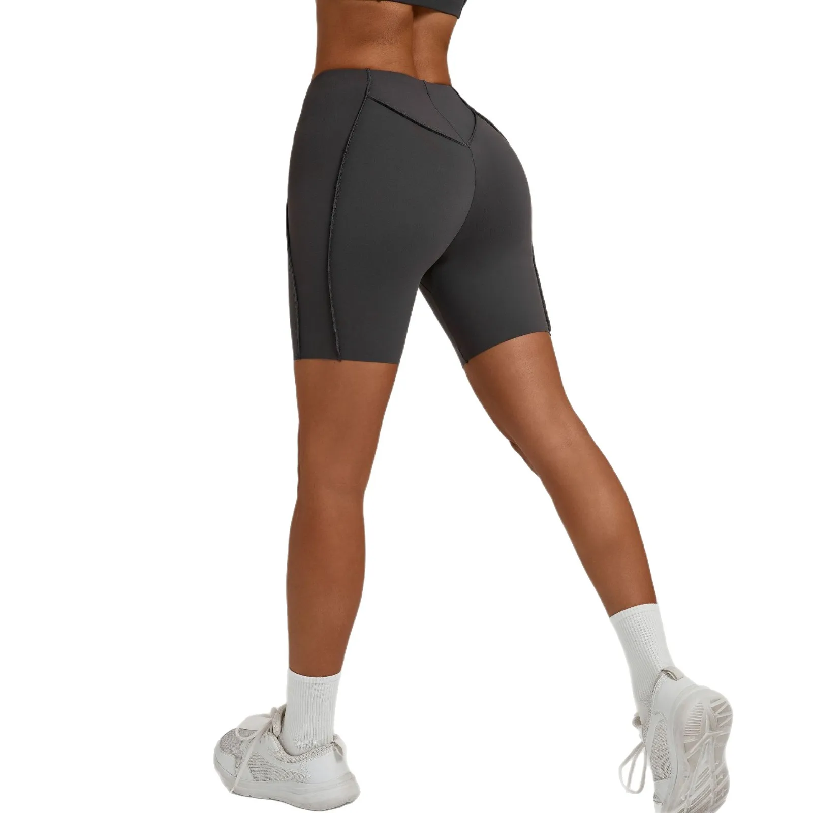 High-Waisted Yoga Shorts Summer Quick-Drying Fitness Pants Tight-Fitting Butt-Lifting Le detail
