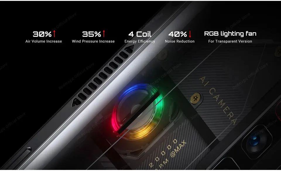 Global Version redmagic 6s pro Red Magic 6S Pro 5G Gaming SmartPhone 16GB 256GB 6.8'' 165Hz AMOLED Snap 888+ 64M Triple Camera