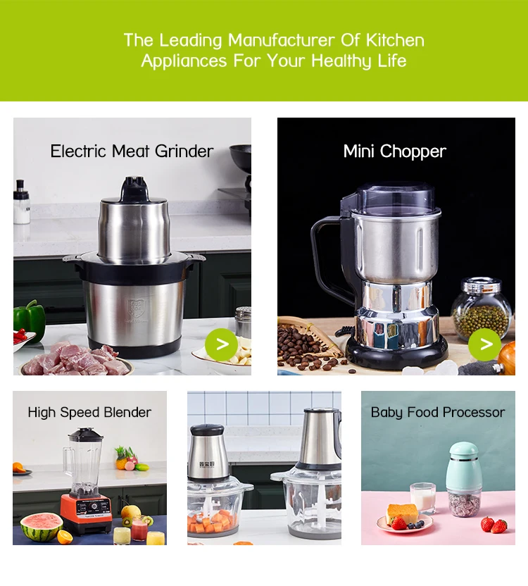 meat bowl chopper stainless steel electric food chopper vegetable chopper onion mixer chopper multifunctional food chopper