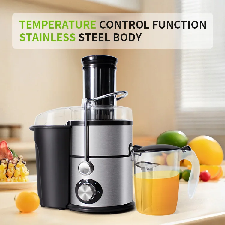 New Style Compact Centrifugal Juicer Extractor with 2 Speed Setting Stainless Steel BPA Free Juice Maker