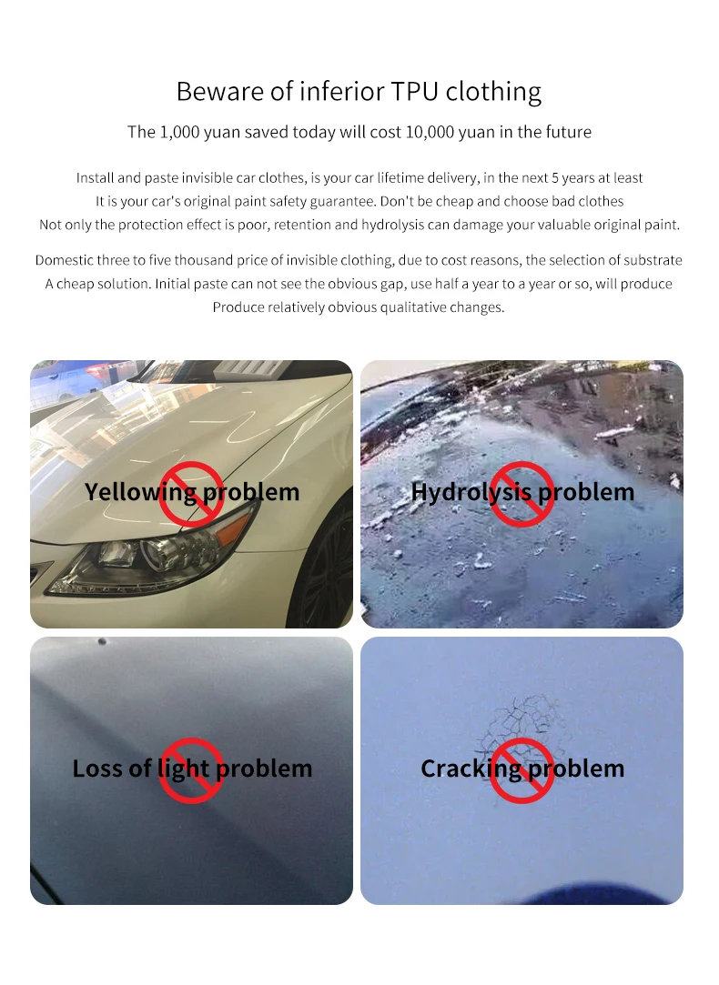 152cm*30m Self Healing Car Wrap Tpu Ppf Car Paint Protection Film For ...