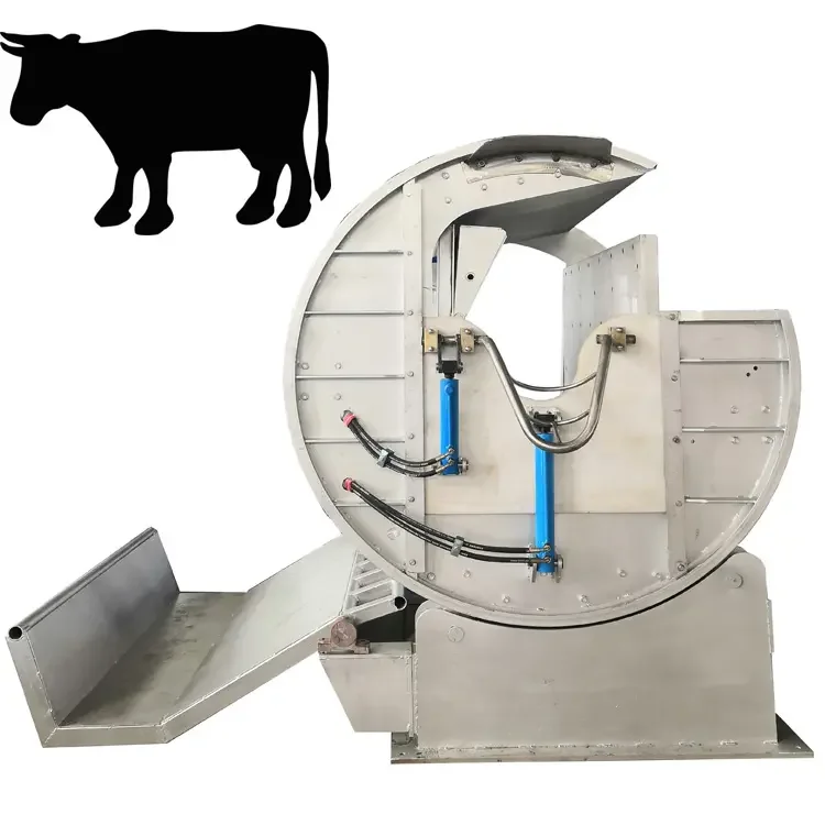Livestock Slaughtering Equipment Hydraulic Halal Cattle Killing Camel Box Slaughtering Machine