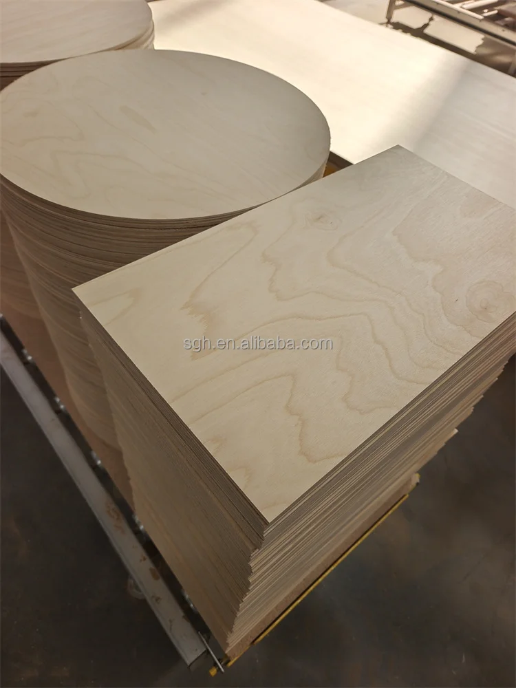 Wholesale Aircraft Grade Poplar Plywood For Engraving 3mm 4mm 5mm 7mm