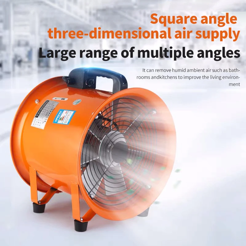 Portable Industrial 3000RPM Ventilation Blower Fan with Flexible Duct ...