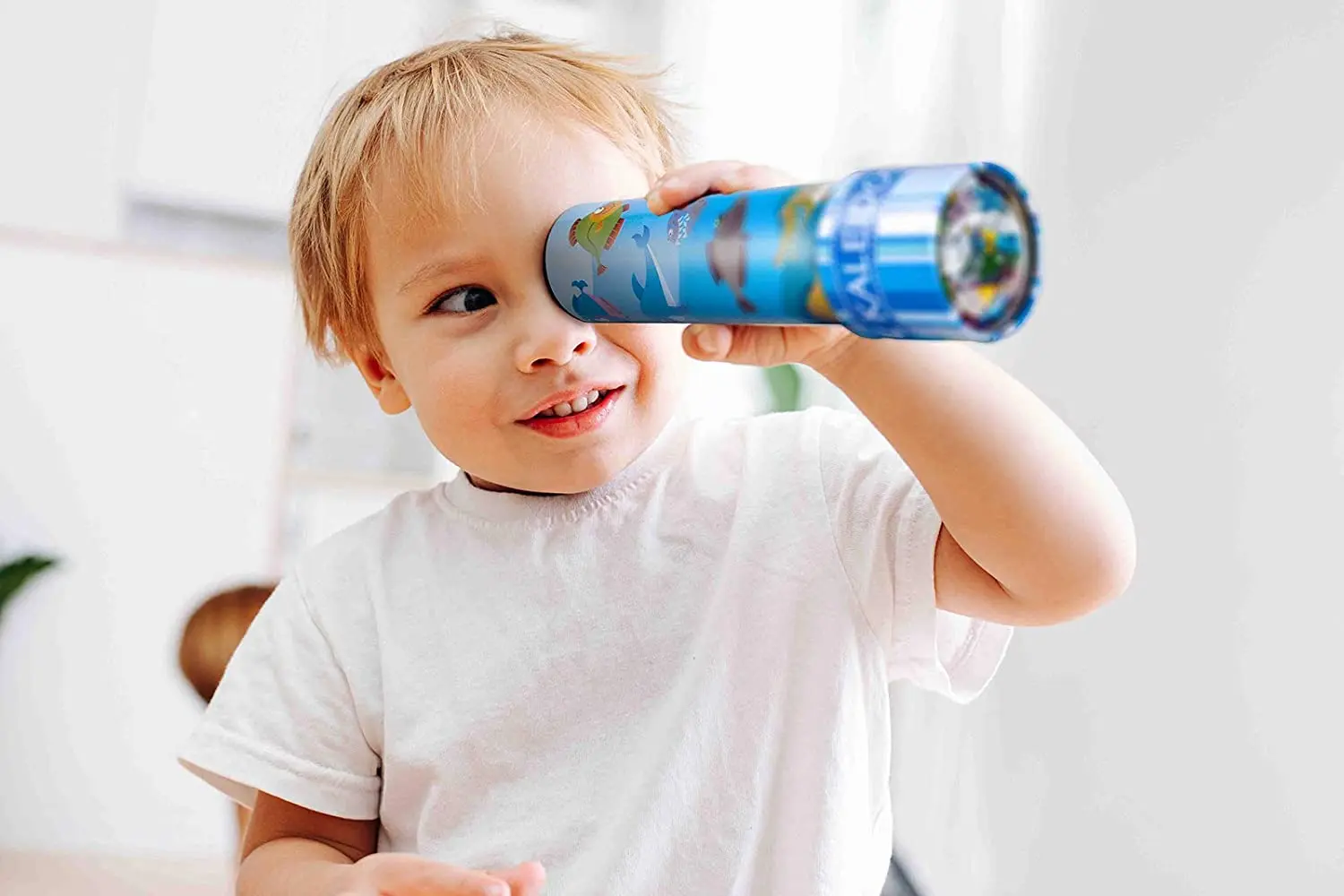 Классический оловянный калейдоскоп, Детская образовательная игрушка-калейдоскоп с металлическим/бумажным корпусом