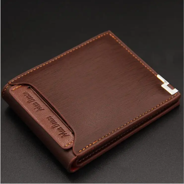 Fashion Mini Men's Luxury Business Wallet Card Holder Man Purse Coin Bag Zipper 