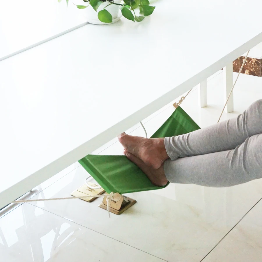 foot hammock under desk footrest | mini office foot rest stand