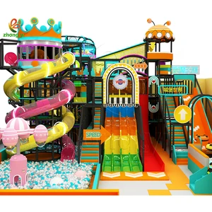 Kids Indoor Playground Plastic Double Slide Indoor Athletic Playground Equipment Interactive Indoor Playground