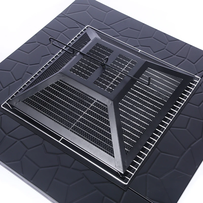 Outdoor Brazier Garden Portable Camping Dust Screen Design Fire Pit with Thickened Foot Stand supplier