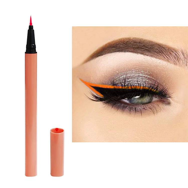 NO LOGO Vender Long Lasting Vegan Manufacturer Customized Your Brand Eye Liner Pen Eyeliner self-adhesive