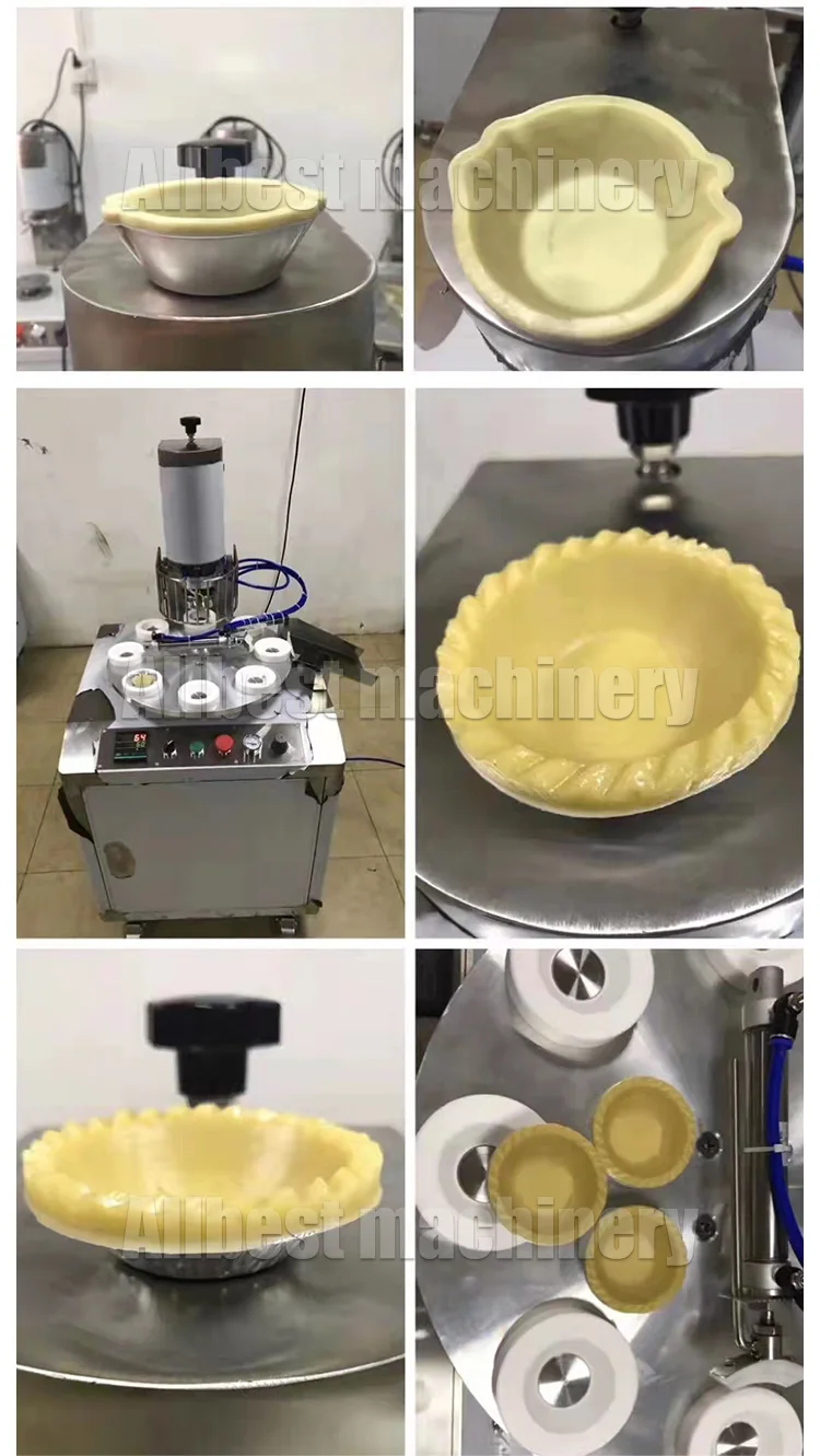 Commercial Automatic Snack Pie Crust Maker Machinery Tartlet Egg Tart
