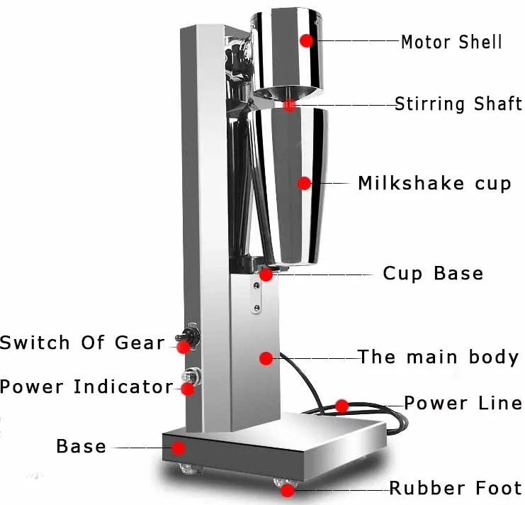 Wholesale price Electric Milk shaker Machine milk tea shaker bottle 1Head Milk shaker Commercial Milkshake for sale manufacture