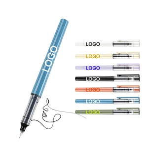 Personalized Logo Bullet Multi-color Gel Ink Pen Promotional Plastic Advertising Signature Customized Stationery Logo Printing