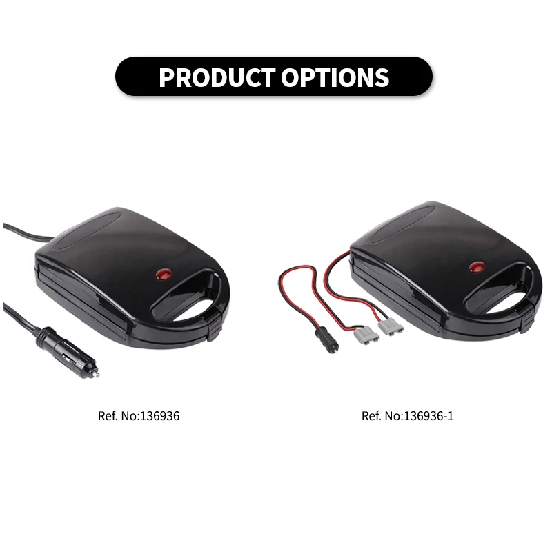 12 В постоянного тока, портативная мини-сэндвич-машина, мини-тостер, жаропрочная машина для сыра с антипригарной кухонной тарелкой