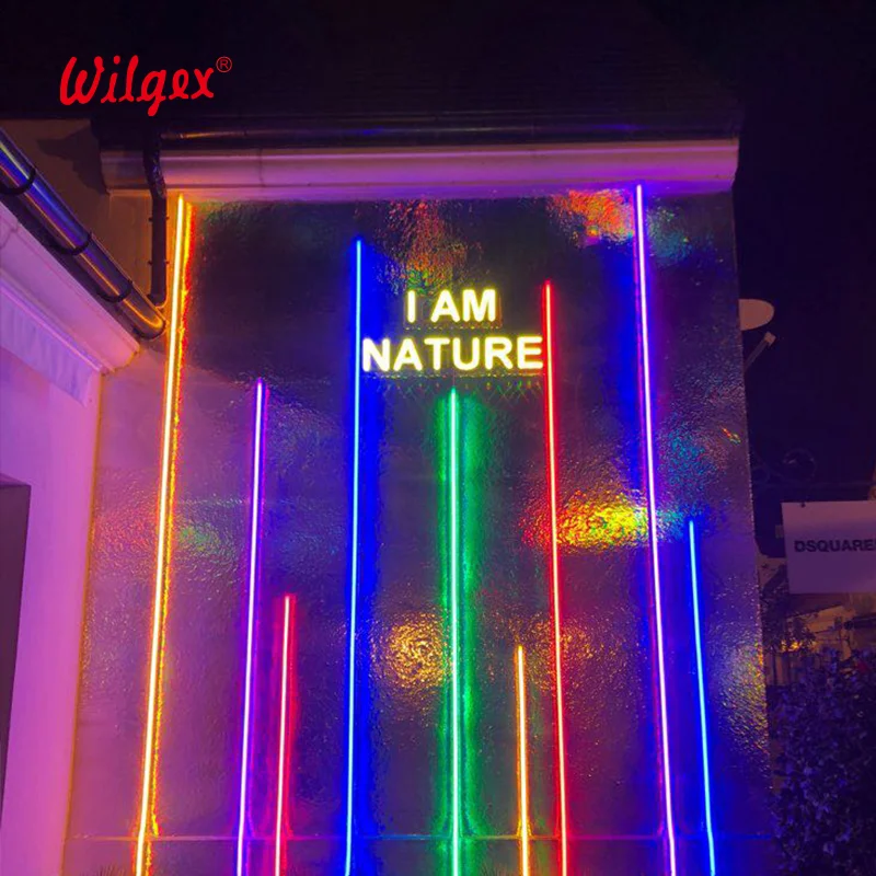 Outdoor Building Lighting Neon Strip Light Supplier Hotel Facade Decoration Neon LED Strip Flex Pixel RGBIC Addressable Neon LED