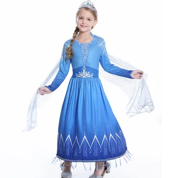 Frozen 2 Elsa Inspired Dress Birthday Party Dress Elsa Fancy Dress Elsa Cosplay Costume