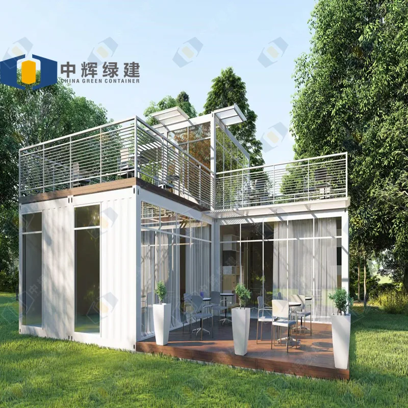 CGCH Fast Install Modular Houses Tiny Home Container Houses Steel Structure Prefabricated Luxury Villa Two Storey Prefab House