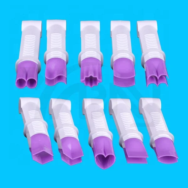 Set 10-Piece Adjustable Cake Crimper Fondant Tool Plastic