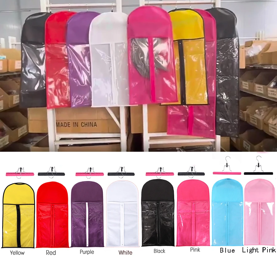 Non Woven Clear Plastic Customized Hair Extension Storage Bag Wig Packaging  Bags And Wooden Hanger - Buy Wig Storage Bag,Hair Extension Storage  Bag,Dust Proof Protective Packaging Bag Product on Alibaba.com