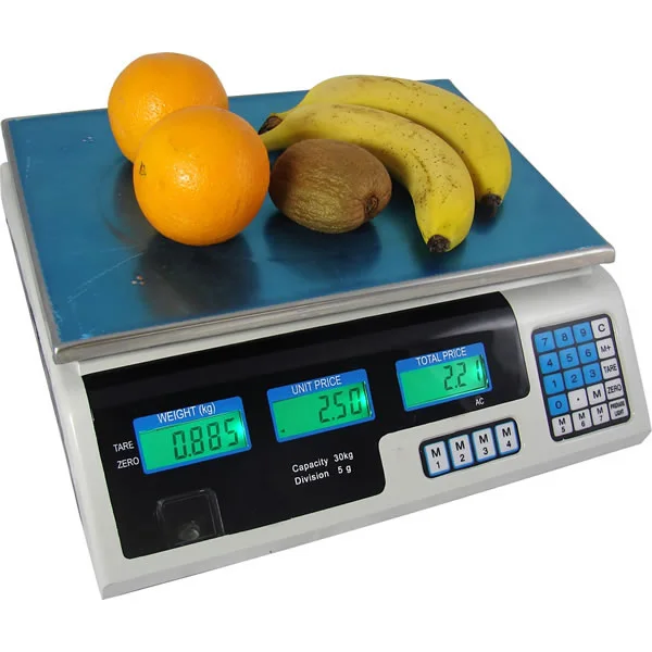 Meat Food Price Computing Retail Digital Scale 50KGS Fruit Produce  Counting