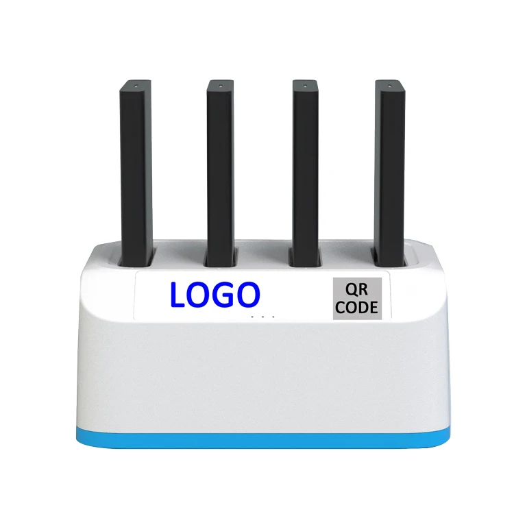 
 CS-S04 4 Слот поделиться портативный смарт-телефон Внешняя батарея зарядное устройство чехол Прокат Power Bank  