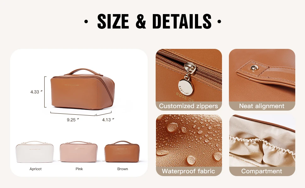 Travel Makeup Bag Large Capacity Cosmetic Bags Waterproof Portable