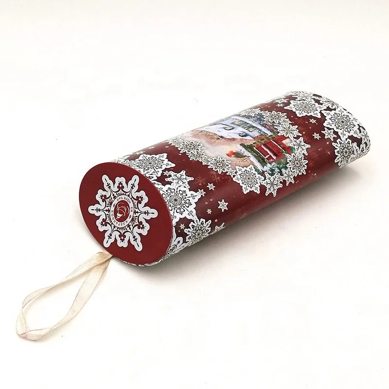 Oval Shape Tea Tin Box Luxury Packaging Boxes with Inserted Lid and Ribbon