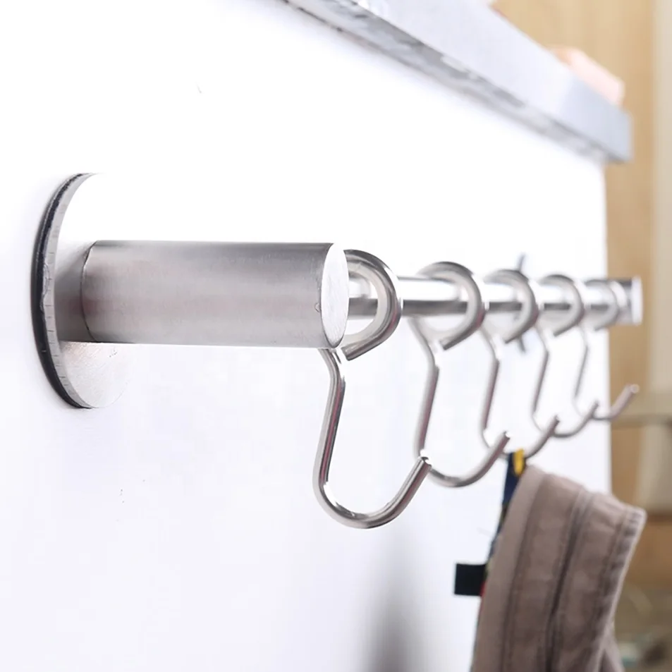 60Pcs Kitchen Bathroom Towel Wall Hooks Hanger Rack Holder Stick Self Adhesive