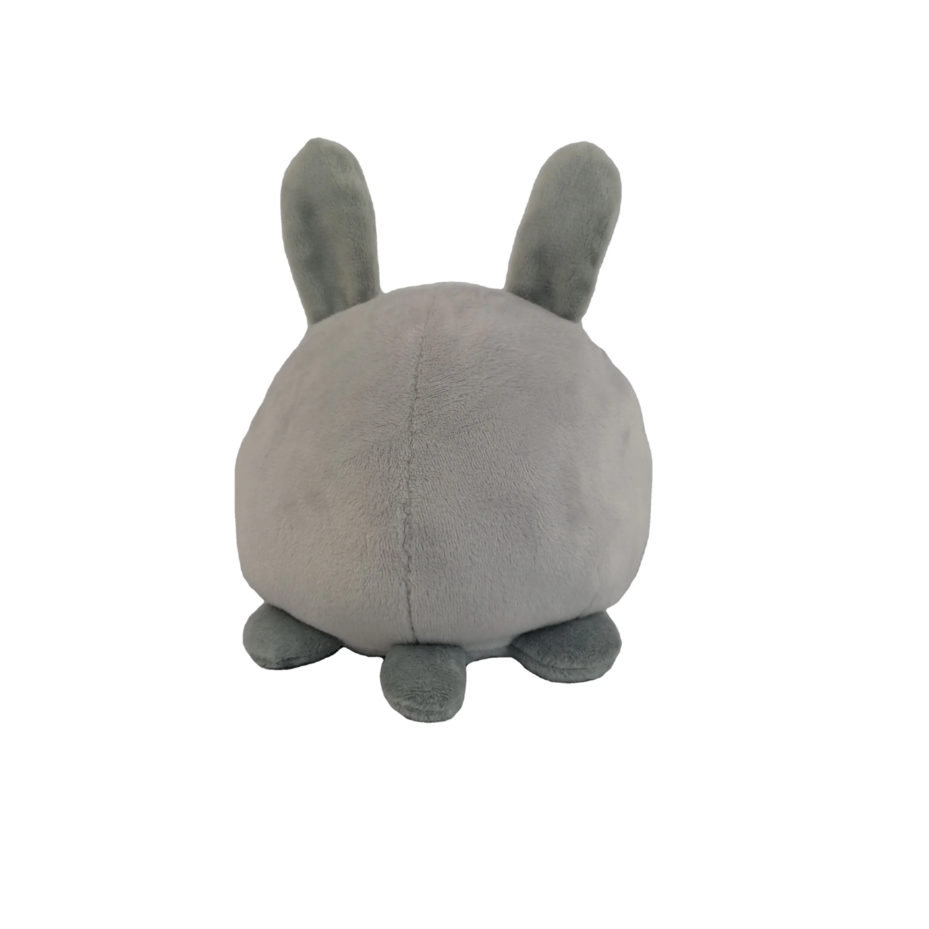 Fast Delivery Double Side Flip Angry Emotions Toys Reversible Rabbit Plushie Soft Cute Funny Bunny Stuffed Toy