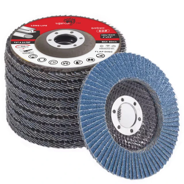 High Quality 4.5 Inch Ceramic Flap Wheel 115X22mm Abrasive Polishing Disc Silicon Carbide for Grinding Customizable OEM Support