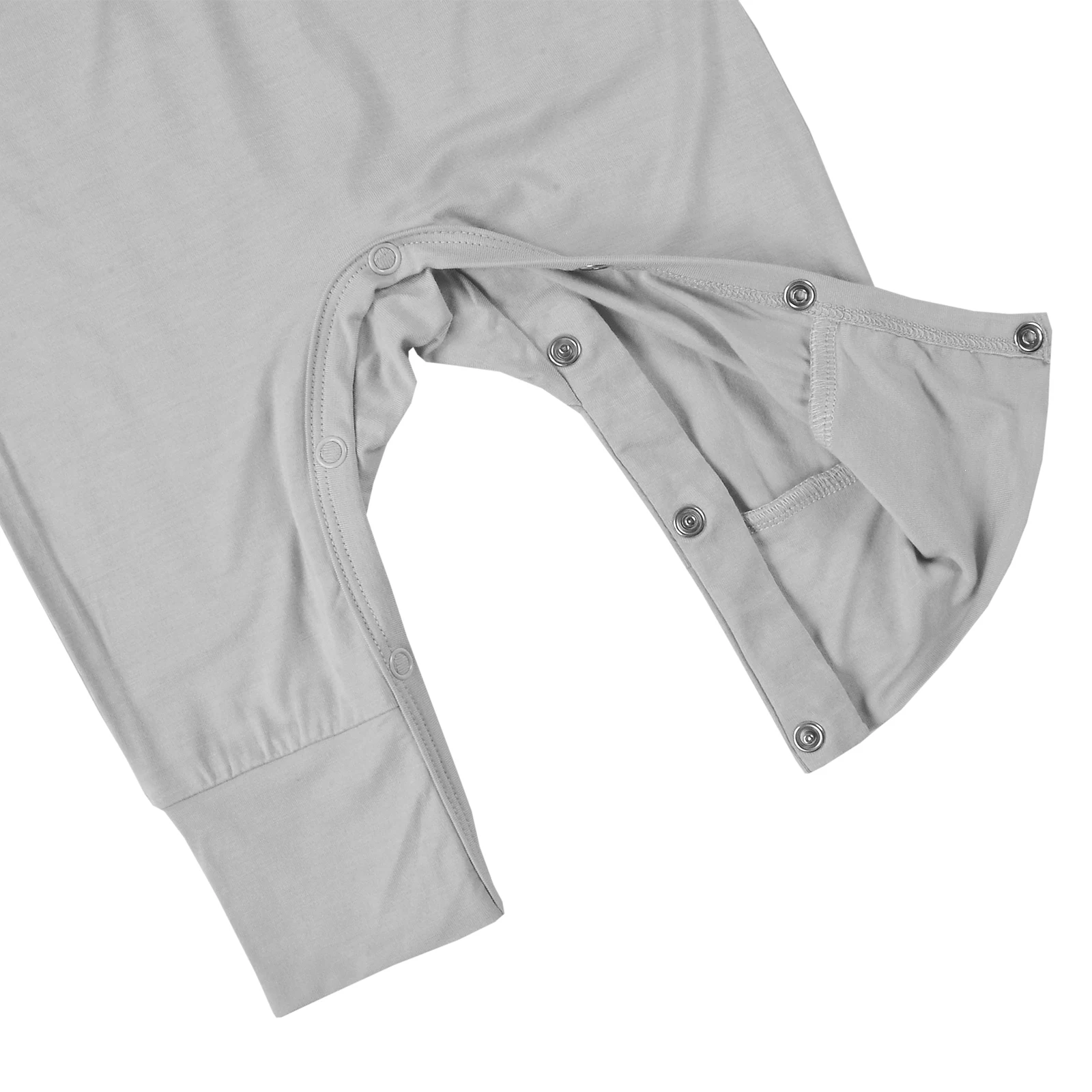 Удобный рукав унисекс из бамбукового волокна с V-образным вырезом и длинным рукавом для новорожденных