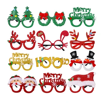 Christmas Glasses Navidad Gafas Body Decoration Party Adult Children Gift Party Props New Year Glasses