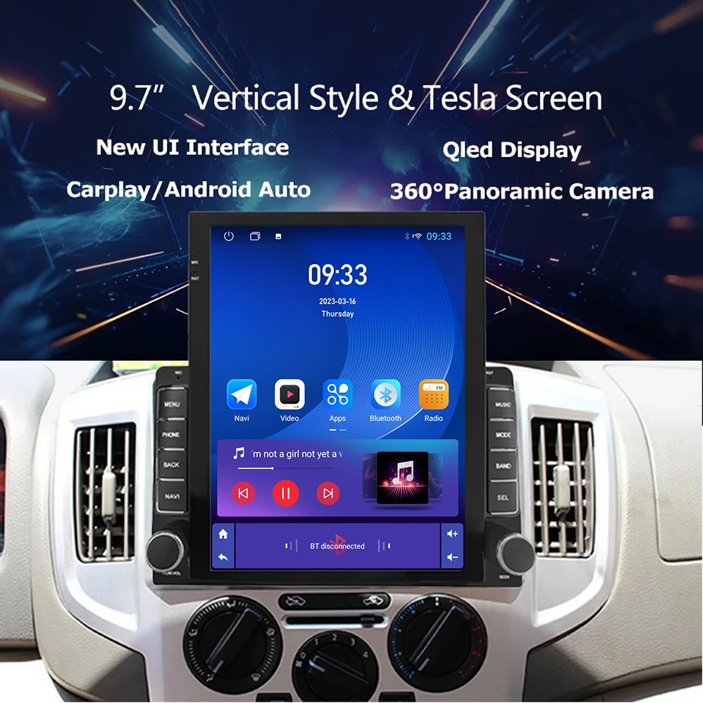 9.7" Vertical Style Tesla Screen Android Car Radio for NISSAN NV200 2011-2016 GPS Navigation Car-play Multimedia Video Player