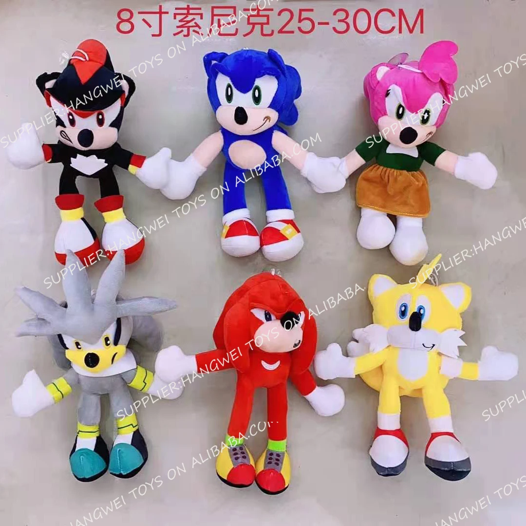 Super Sonic Plush Toy Sonic Filling Animal Set Sucker Classic Sonic  Character Plush Movie Sonic Action Doll Hedgehog Tail Finger Joint Shadow  Tom Amy - China Plush Toy and Stuffed Plush Toy