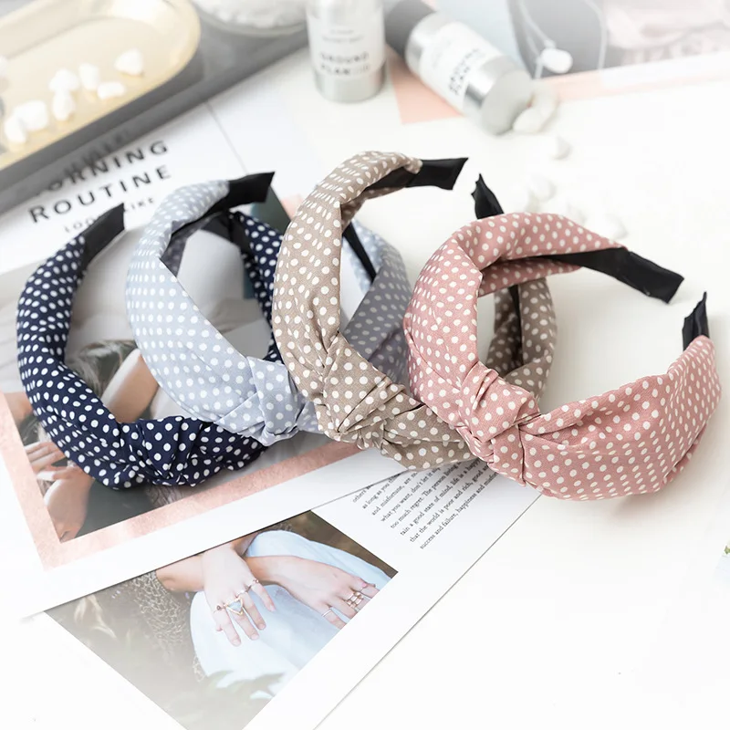 Woying Hair Accessories Cotton Plaid Hairband Knot British Style Striped  Fabric Headband Girls Headwear - Buy Fabric Headband,Knot Hair Band,Hair  Accessories Product on 